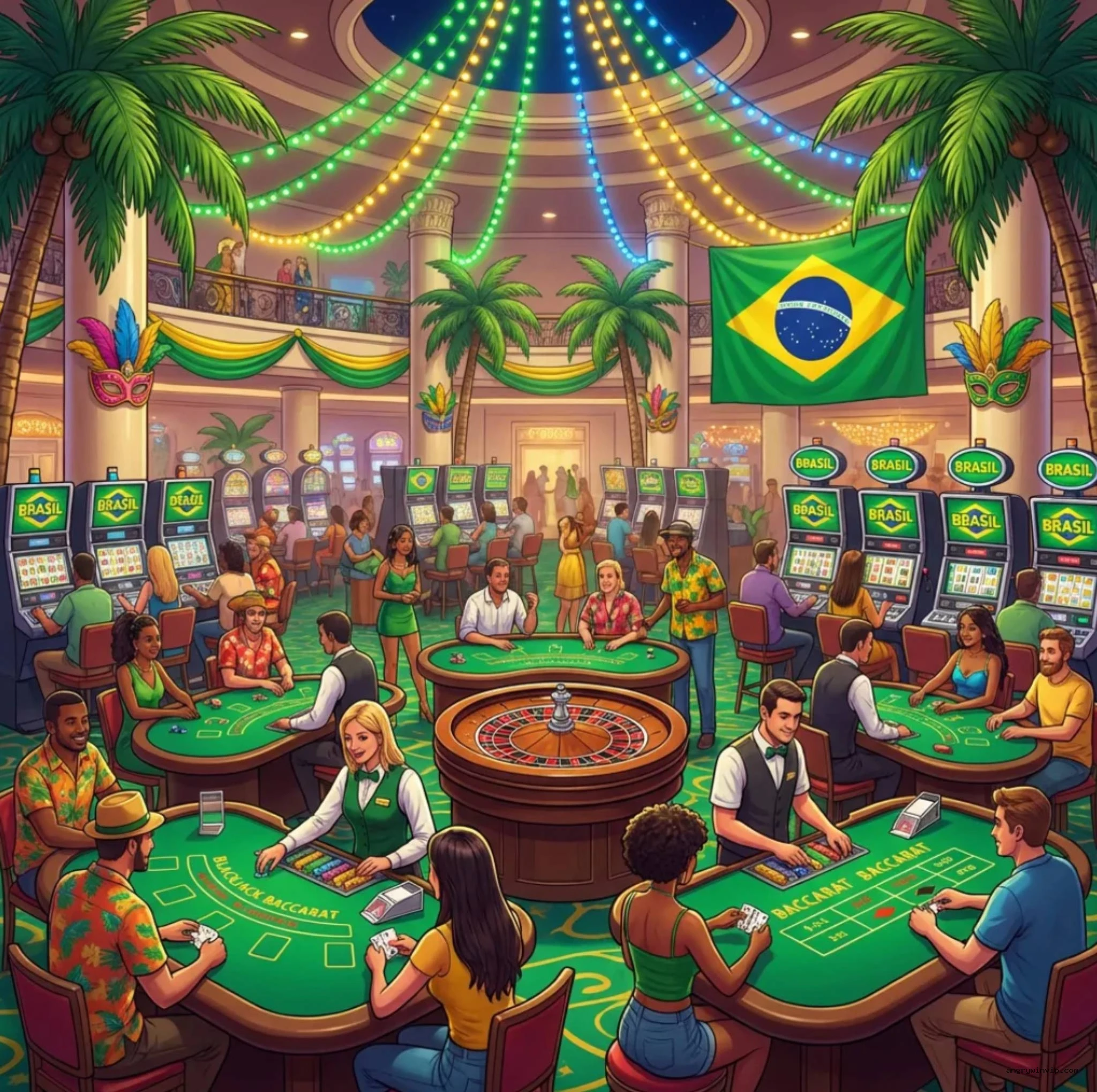 Imagem promocional do cassino online da Angrywin.com mostrando jogos ao vivo